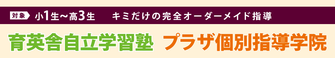 キミだけの完全オーダーメイドカリキュラム個別指導【育英舎自立学習塾・プラザ個別指導学院】夏期講習2025 - 小1～高3生対象
