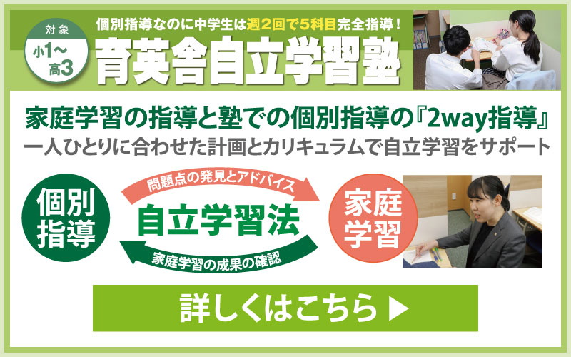 冬期講習2025 - 小1～高3生対象【育英舎自立学習塾】家庭学習の指導と塾での個別指導の2Way指導、一人ひとりに合わせた計画とカリキュラムで自立学習をサポート