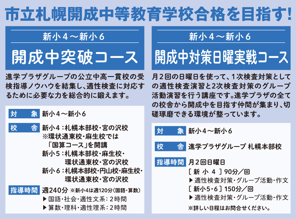 進学プラザグループ 春期講習2026 - 札幌進学プラザ・俊英四谷大塚・プラザ個別指導学院・育英舎自立学習塾